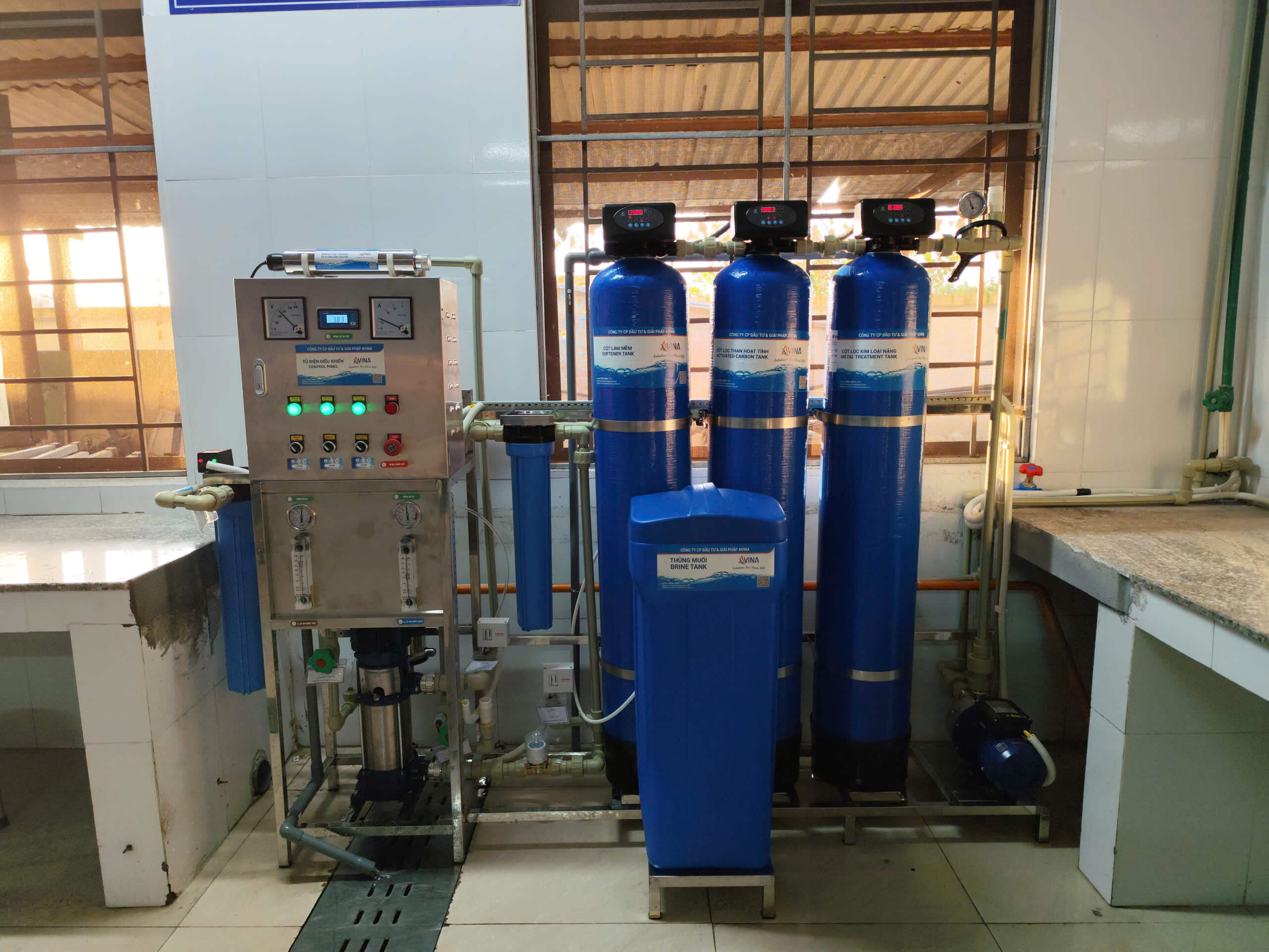 Hệ thống lọc nước RO 250 cho bếp nấu ăn Hệ thống lọc nước RO 250 cho bếp nấu ăn