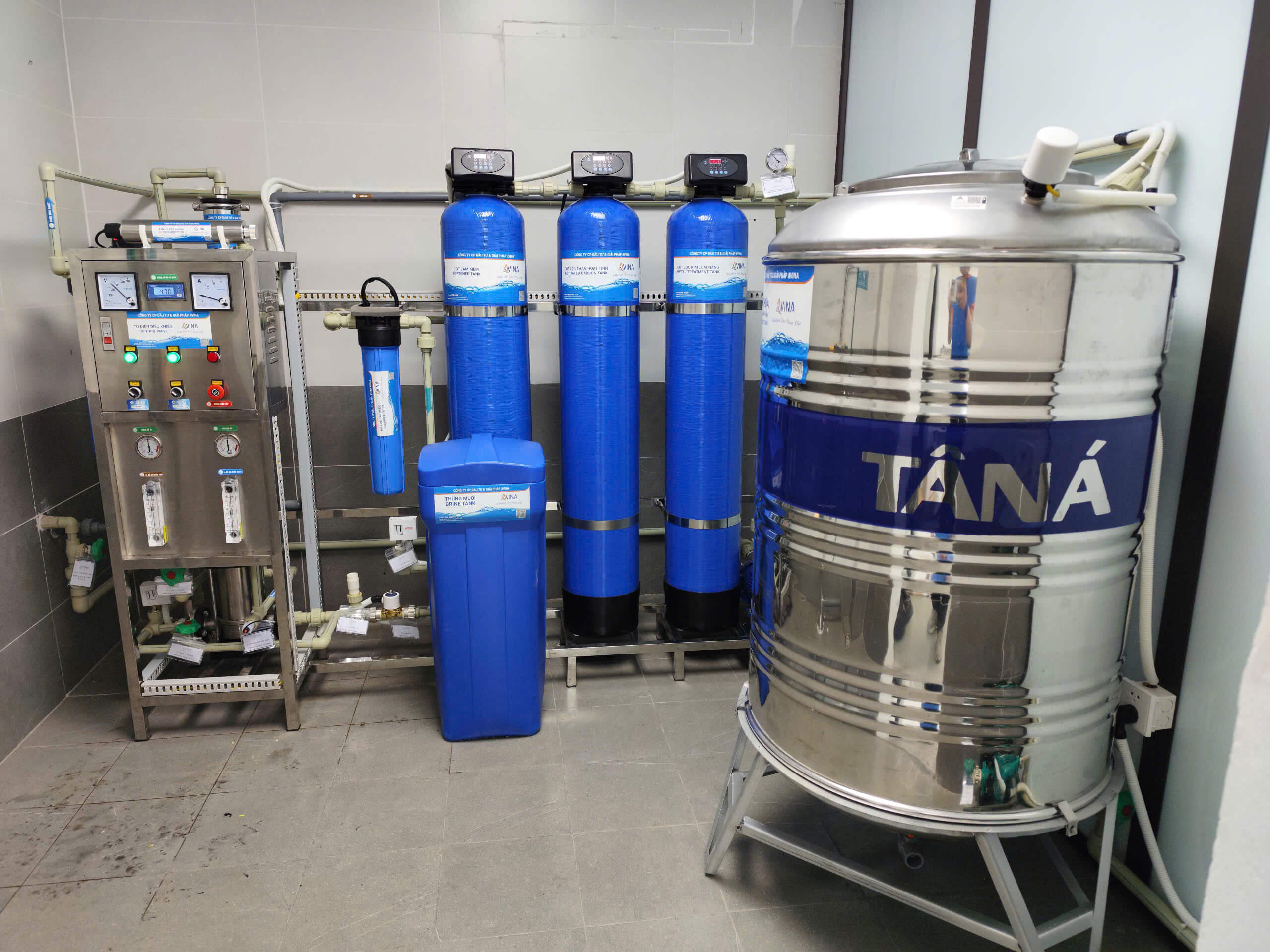 Hệ thống lọc nước RO công suất 250L Hệ thống lọc nước RO công suất 250L