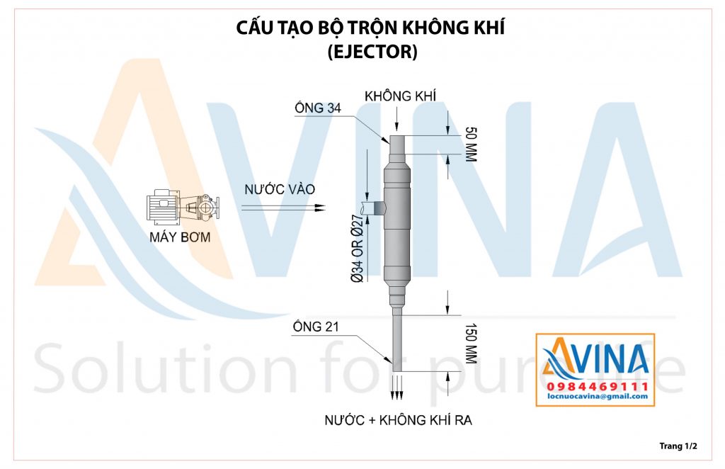 Hướng dẫn lắp đặt ejector trộn khí oxy Hướng dẫn lắp đặt ejector trộn khí oxy