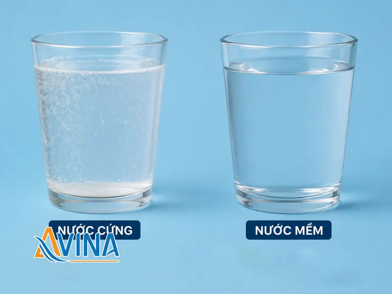 So sánh sự khác nhau giữa nước cứng và nước mềm So sánh nước cứng và nước mềm